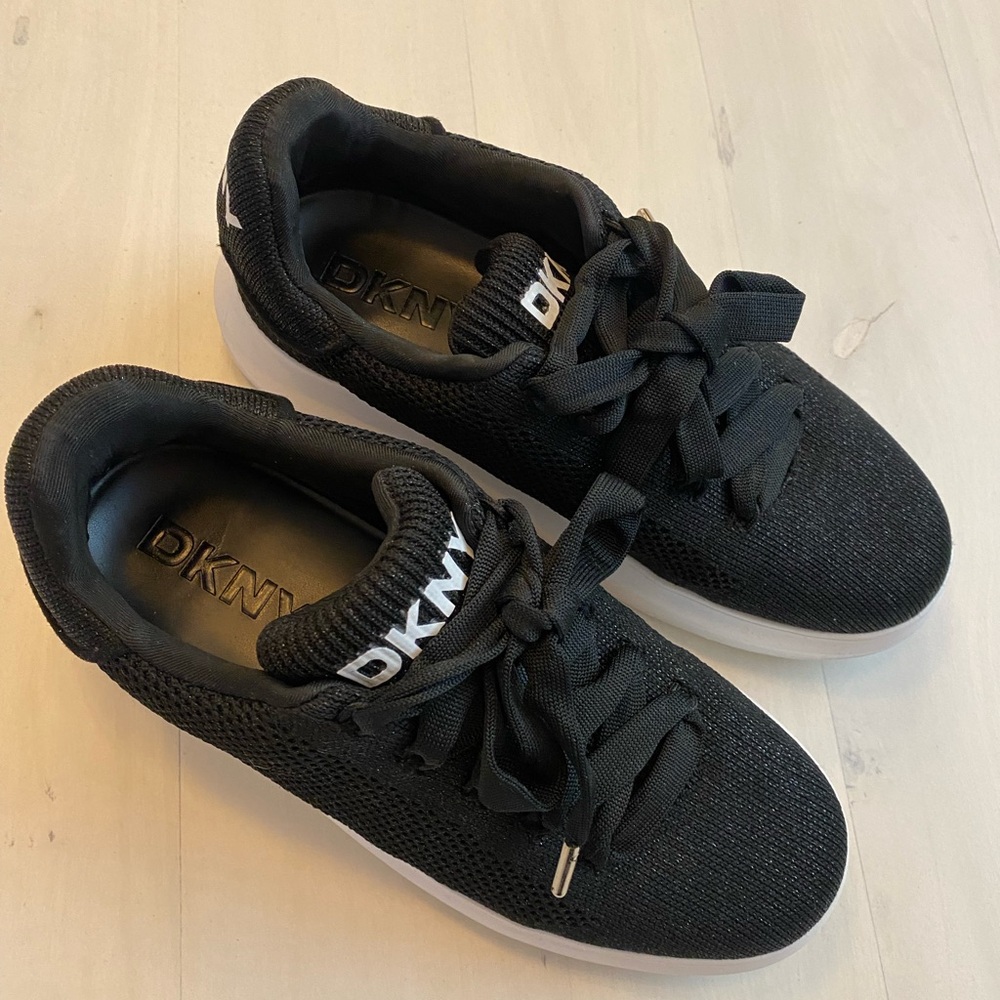 DKNY Jewel Knit Lace Up Sneakers